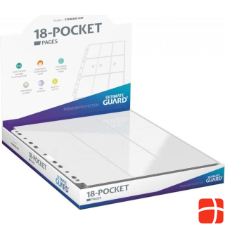 Ultimate Guard UGD010483 - 18-Pocket Side-Loading Pages (50), white