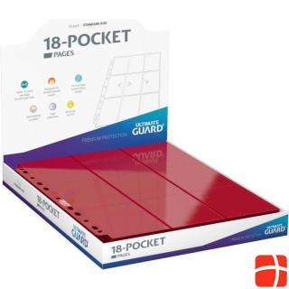 Ultimate Guard UGD010485 - 18-Pocket Side-Loading Pages (50), red