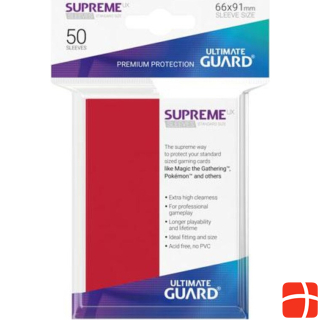 Ultimate Guard UGD010802 - Supreme UX 50 card sleeves standard size, red