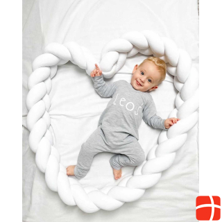 Кровать BabyNest Snake Handmade Velour White
