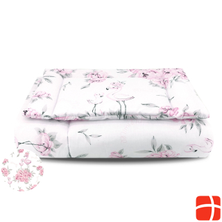 BabyNest Peonies Pink Duvet Cover and Pillow Case Set
