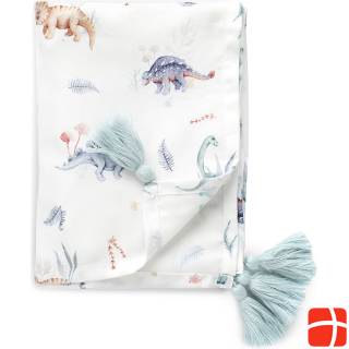 Yosoy Swaddle Bamboo Baby Blanket and Pillow Set Dinos