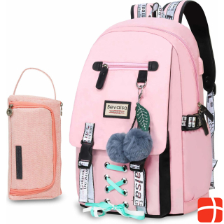 Bevalsa School Backpack Set, Pink