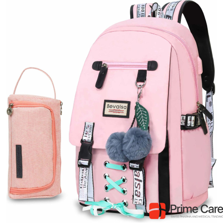 Набор школьных рюкзаков Bevalsa, розовый