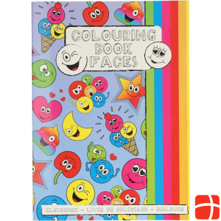 LG-Imports Smile Face Colouring Book with Sticker Sheet