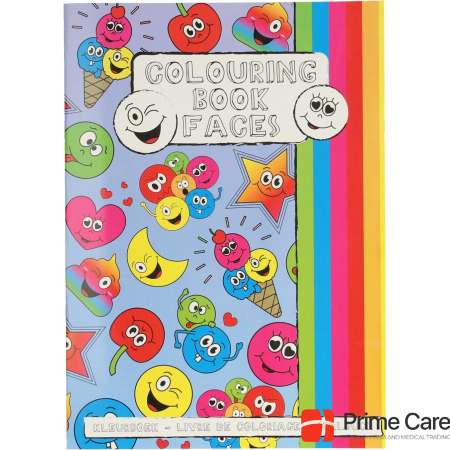 LG-Imports Smile Face Colouring Book with Sticker Sheet