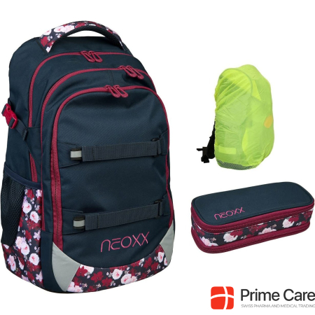 Familando School backpack set, 3pcs, dark blue