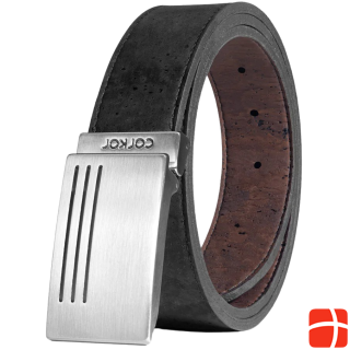 Corkor Reversible Belt plaque Buckle 35mm black/dark brown XL