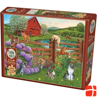 Cobble Hill puzzle 275 pieces Farm Cats