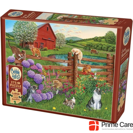 Cobble Hill puzzle 275 pieces Farm Cats