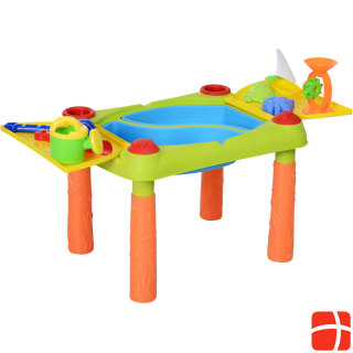 Homcom Children's sandbox table with 16-piece accessories