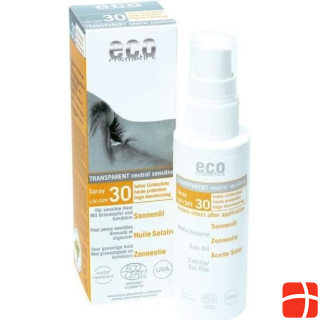 Eco Cosmetics Transparent, size sun spray, suntan oil, SPF 30, 50 ml