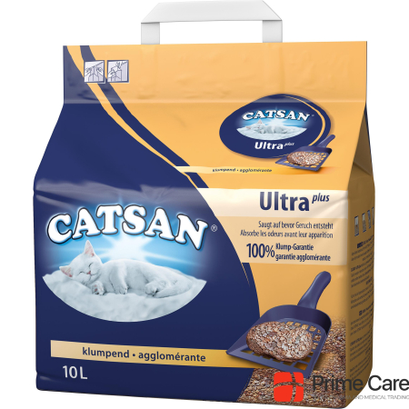 Catsan Ultra, размер натуральный, Ароматный, Комкующийся, 10,30 кг