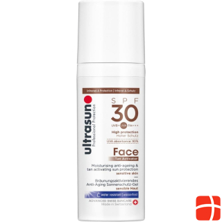 Ultrasun Face Tan Activator SPF30, size suntan cream, SPF 30, 50 ml