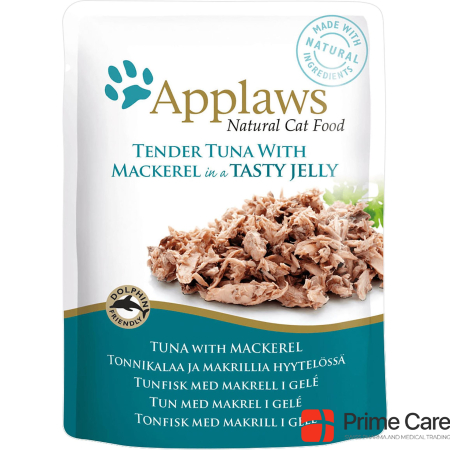 Applaws Pouch Tuna and Mackerel in Jelly, size Adult, 1 x, 70 g