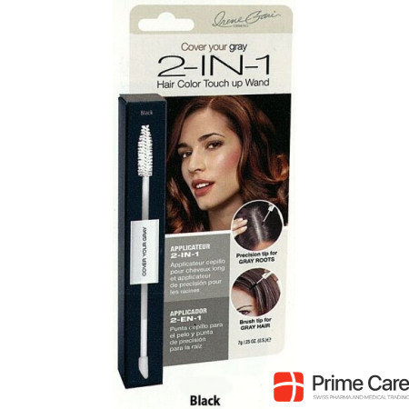 Cover Your Gray Cover your gray Hair Color Touch up Wall 2in1 Black 7 g, size Black