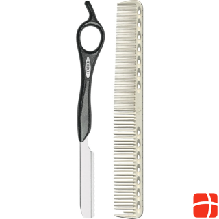 Feather Set - Feather Styling Razor razor including Y.S. Park cutting comb G39