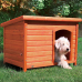 Trixie Flat roof dog kennel Natura, size Dog house