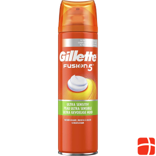 Gillette Fusion5 Ultra Sensitive, размер 250 мл, крем для бритья
