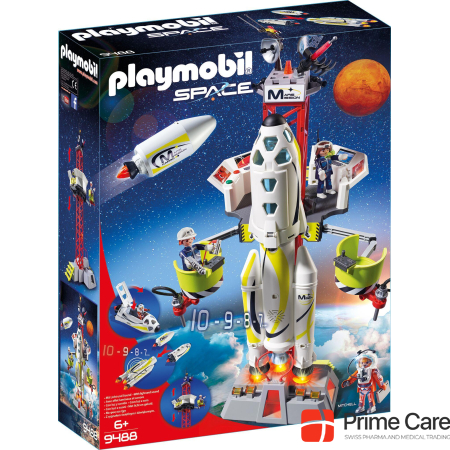 Ракета Playmobil Mars со стартовой площадкой