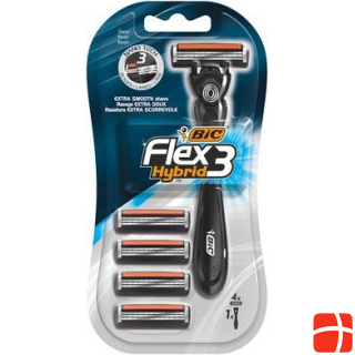 Bic Shaver & 4 Blades Flex 3 Hybrid