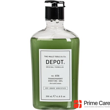 Depot No. 406 Transparent Shaving Gel, size 200 ml, shaving gel