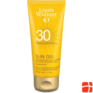 Louis Widmer Sun Gel perfumed, size Sun gel, SPF 30, 100 ml