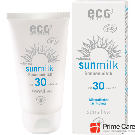 Eco Cosmetics Sun milk Sensitive, size suntan lotion, SPF 30, 75 ml