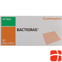 Bactigras Gazeverband 5cmx5cm 50 Beutel