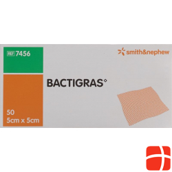 Bactigras Gazeverband 5cmx5cm 50 Beutel