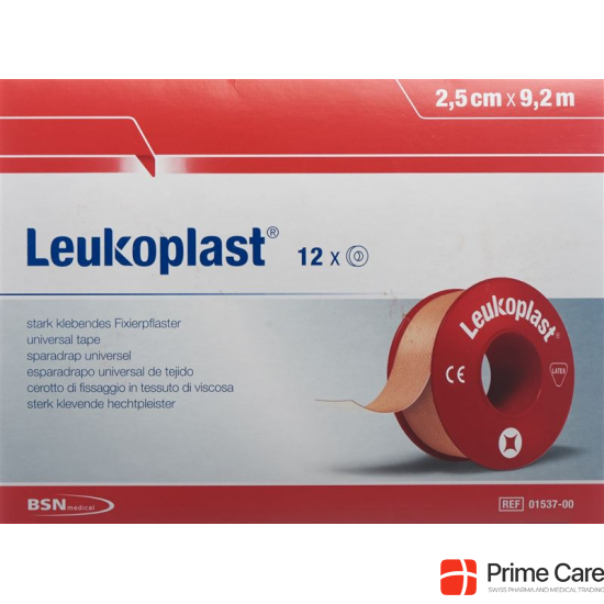 Leukoplast Sticking plaster 9.2mx2.5cm skin coloured 12 pieces buy online