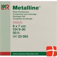 Metalline Drain-Kompressen Steril 6x7cm 50 Beutel