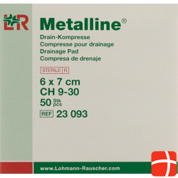 Metalline Drain-Kompressen Steril 6x7cm 50 Beutel