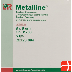Metalline Tracheo-Kompressen Steril 8x9cm 50 Beutel