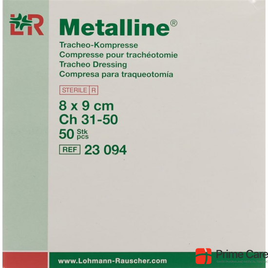Metalline Tracheo-Kompressen Steril 8x9cm 50 Beutel buy online
