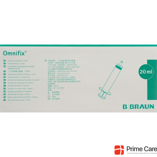 Omnifix Spritze 20ml 100 Stück buy online