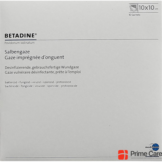 Betadine 10x10cm 10 Salbengazen buy online