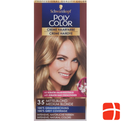 Polycolor Creme Haarfarbe 35 Mittelblond 90ml