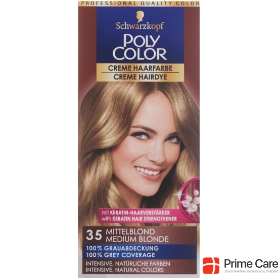 Polycolor Creme Haarfarbe 35 Mittelblond 90ml buy online