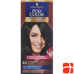 Polycolor Creme Haarfarbe 45 Schwarz 90ml