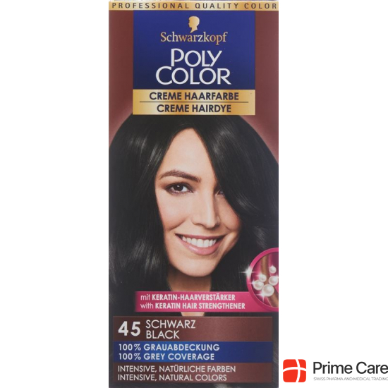 Polycolor Creme Haarfarbe 45 Schwarz 90ml buy online