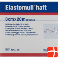 Elastomull adhesive gauze bandage white 20mx8cm roll