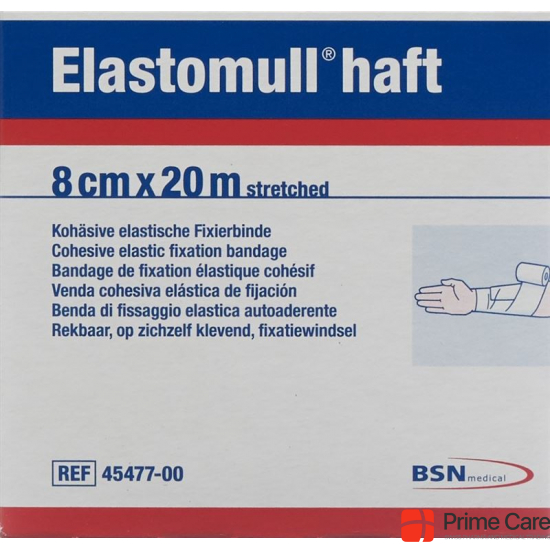 Elastomull adhesive gauze bandage white 20mx8cm roll buy online