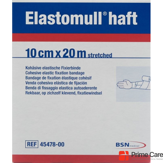 Elastomull Haft Gazebinde Weiss 20mx10cm Rolle buy online