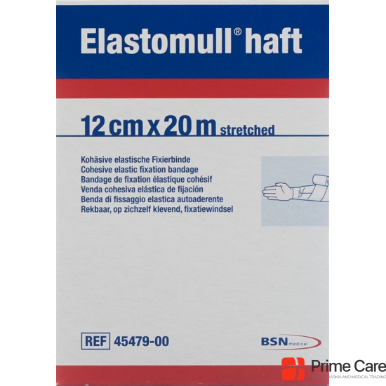 Elastomull adhesive gauze bandage white 20mx12cm roll buy online