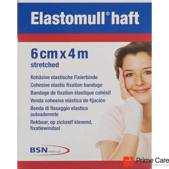 Elastomull adhesive gauze bandage white 4mx6cm roll buy online