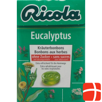 Ricola Eucalyptus Kräuterbonbons ohne Zucker Box 50g