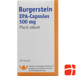 Burgerstein EPA capsules 500 mg Ds 180 pieces