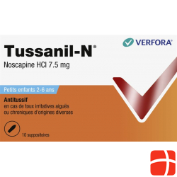 Tussanil N 7.5mg Kleinkinder 10 Zäpfchen