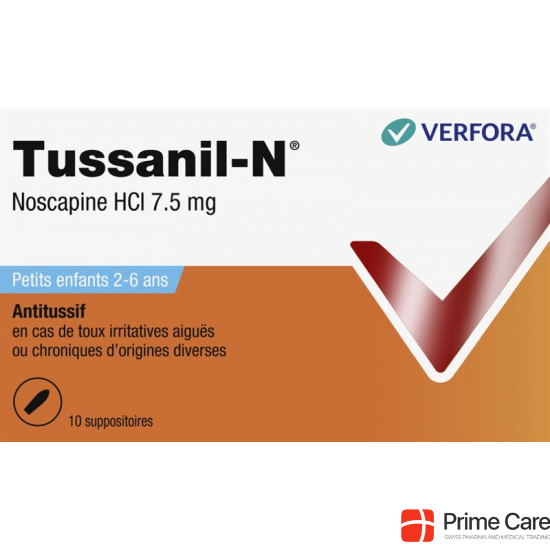 Tussanil N 7.5mg Kleinkinder 10 Zäpfchen buy online